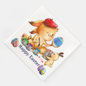 イースターバニー紙ディナーナプキンス (コーナー)