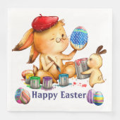 イースターバニー紙ディナーナプキンス (正面)