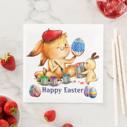 イースターバニー紙ディナーナプキンス (インサイチュ)