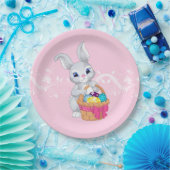 イースターバニー紙プレート ペーパープレート (パーティー)