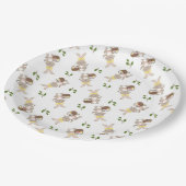 イースターバニー紙プレート ペーパープレート (アングル)