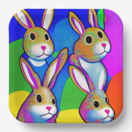 イースターバニー紙プレート ペーパープレート