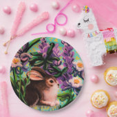 イースターバニー紙プレート ペーパープレート (パーティー)