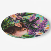 イースターバニー紙プレート ペーパープレート (アングル)