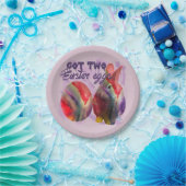 イースターバニー絵を描と卵 ペーパープレート (パーティー)