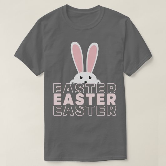 イースターバニー美しいイースターエッグ Tシャツ (デザイン正面)