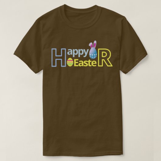 イースターバニー美しいイースターエッグ Tシャツ (デザイン正面)