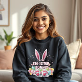 イースターバニー耳と足マッチングファミリー Tシャツ