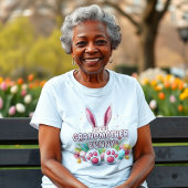 イースターバニー耳と足マッチングファミリー Tシャツ