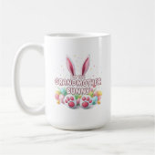 イースターバニー耳と足祖母 コーヒーマグカップ (左)