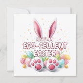 イースターバニー耳と足 シーズンカード (正面)