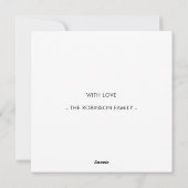 イースターバニー耳と足 シーズンカード (裏面)