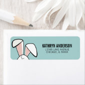 イースターバニー耳差出人住所ラベル ラベル (インサイチュ)