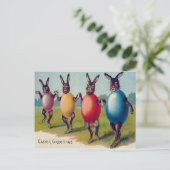 イースターバニー色の卵の衣装 シーズンポストカード (スタンド正面)