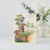 イースターバニー色の卵木 シーズンポストカード (スタンド正面)