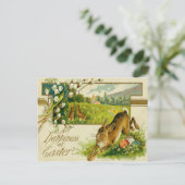 イースターバニー色卵教会 シーズンポストカード (スタンド正面)