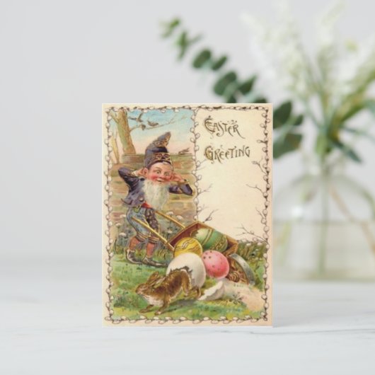 イースターバニー色彩の鮮やか格言着色卵 シーズンポストカード (スタンド正面)