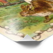 イースターバニー色彩の鮮やか格言着色卵 フォトプリント            (角)