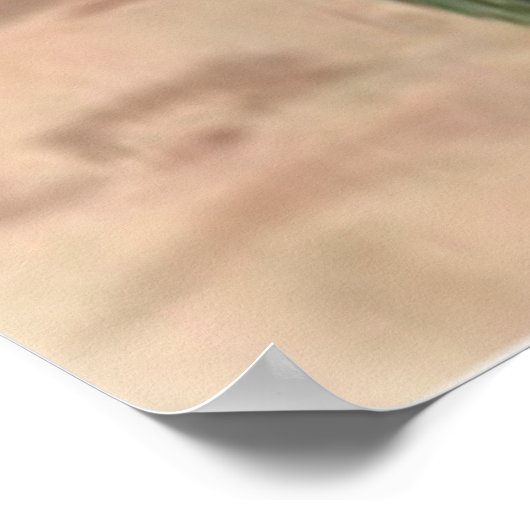 イースターバニー色彩の鮮やか色卵傘 ポスター (角)