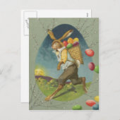 イースターバニー色玉子サン シーズンポストカード (正面/裏面)