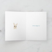イースターバニー花束 ホリデーカード (内部)