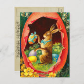 イースターバニー葉書 シーズンポストカード (正面/裏面)