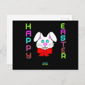 イースターバニー葉書 ポストカード (正面/裏面)