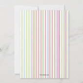 イースターバニー誕生日パーティーの招待 招待状 (裏面)