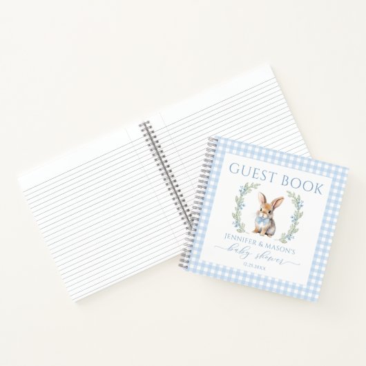イースターバニー赤ちゃんシャワーゲストブックギフトノート ノートブック (内部)