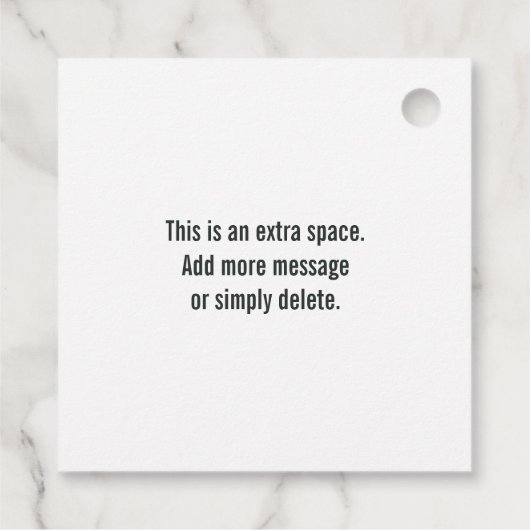 イースターバニー赤ちゃんシャワー – 素敵なカラフルハート フェイバータグ (裏面)