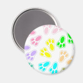 イースターバニー足パターンカスタム マグネット (正面/裏面)
