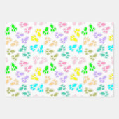 イースターバニー足パターンカスタム ラッピングペーパーシート (正面)