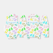 イースターバニー足パターン名前をカスタムする フェイバーボックス (折り畳みなし)