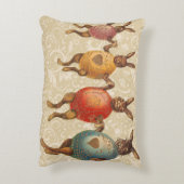 イースターバニー踊り卵 アクセントクッション (裏面(縦))