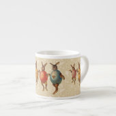 イースターバニー踊り卵 エスプレッソカップ (正面右)