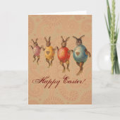 イースターバニー踊り卵 シーズンカード (正面)