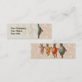 イースターバニー踊り卵 スキニー名刺 (正面/裏面)