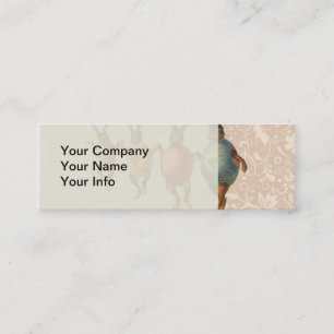 イースターバニー踊り卵 スキニー名刺