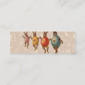 イースターバニー踊り卵 スキニー名刺 (裏面)