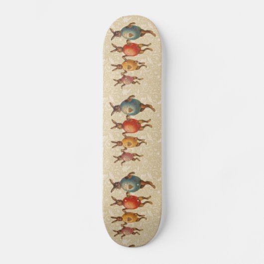 イースターバニー踊り卵 スケートボード (正面)