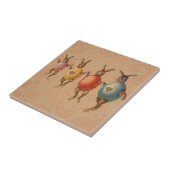 イースターバニー踊り卵 タイル (側面)