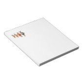 イースターバニー踊り卵 ノートパッド (アングル)