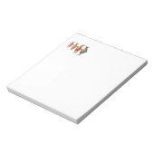 イースターバニー踊り卵 ノートパッド (回転)