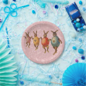 イースターバニー踊り卵 ペーパープレート (パーティー)