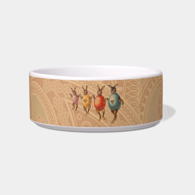 イースターバニー踊り卵 ボウル (正面)