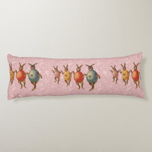 イースターバニー踊り卵 ボディピロー (裏面)