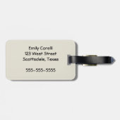 イースターバニー踊り卵 ラゲッジタグ (裏面横)