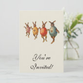 イースターバニー踊り卵 招待状 (スタンド正面)