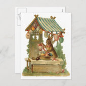 イースターバニー道端エッグスタンド シーズンポストカード (正面/裏面)