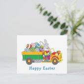 イースターバニー配送トラック シーズンポストカード (スタンド正面)